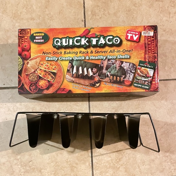 Quick Taco Non-Stick Baking Rack &Server All-in-One - Picture 4 of 7